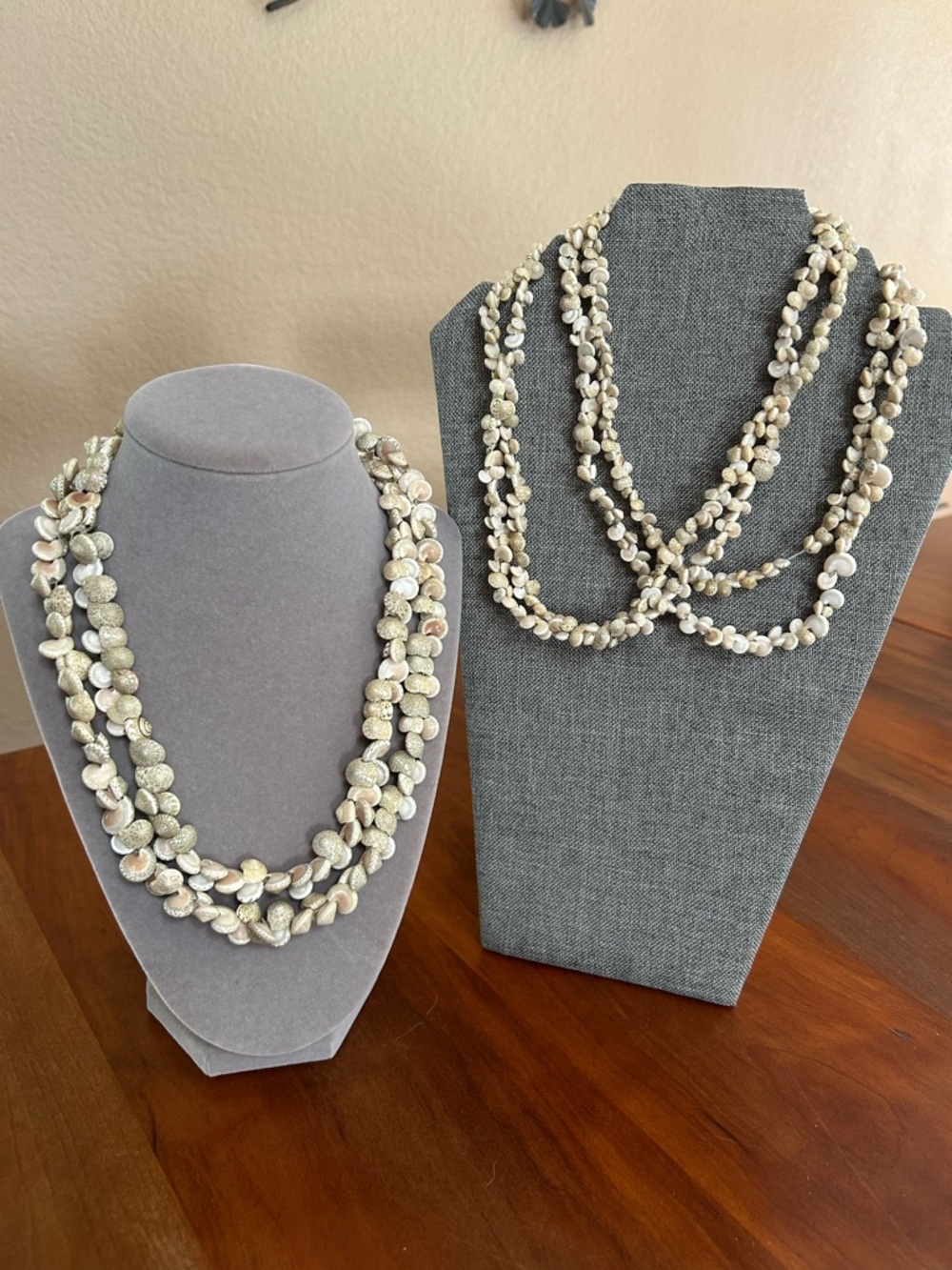 Handmade Vintage Mini Umbonium Spiral Snail - Sea Shell necklace 3 total